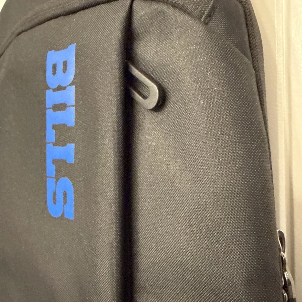 NWT Buffalo Bills Black Laptop Book Bag Padded Backpack Fits 14